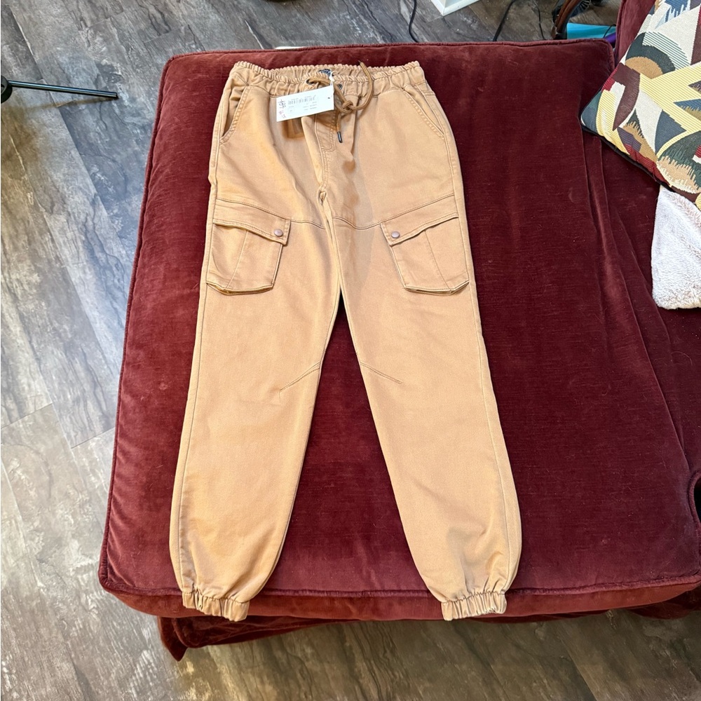 Men's Casual Tan Cargo Pants